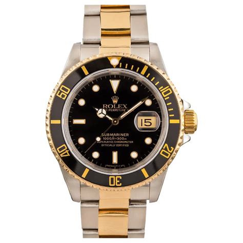 rolex submariner 16613 gold thru clasp serial engraved|Rolex 16613 submariner price.